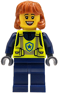 Minifigura Lego City - Policial Feminina