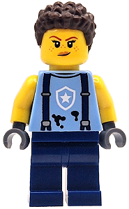 Minifigura Lego City - Mecânica da Policia