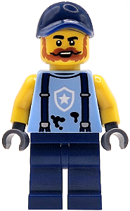 Minifigura Lego City - Mecânico da Policia