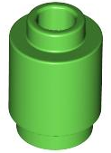 Tijolo Redondo 1x1 Aberto Verde Brilhante