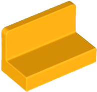 Painel 1x2x1 com cantos arredondados Laranja Brilhante