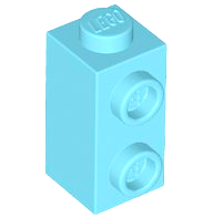 Tijolo Modificado 1x1x1 2/3 Medium Azure