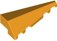 Cunha 5x2 Direita Laranja Brilhante