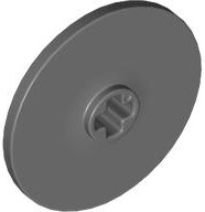 Disco Lego Technic 3x3 Cinza Escuro