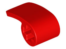 Painel Lego Technic Curvo 2x1x1 Vermelho