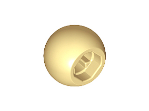 Bola com Encaixe para Eixo Bege