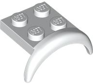 Para-Lamas 3x3x1 com arco redondo Branco