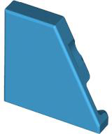 Placa Lisa Modifica 2x2 em Cunha Direita Dark Azure