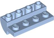Inclinação 2x4 Invertida Azul Claro Brilhante