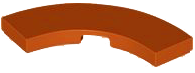 Placa Lisa de Canto 3x3 Dark Orange