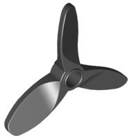 Hélice 3 Pás 5.5 Diâmetro Preto