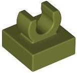 Placa Modificada 1x1 com clip Verde Oliva