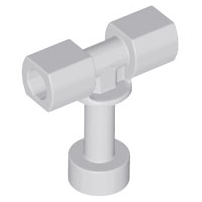 Suporte duplo para barra com suporte para pino Cinza Claro