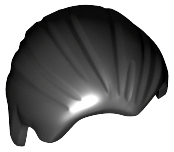 Cabelo penteado da frente para trás Preto