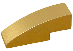 Tijolo Curvo 3x1 - Metallic Gold