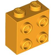 Tijolo Modificado 1x2x1 2/3 Laranja Brilhante