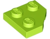 Placa com Canto Cortado 2x2 Verde Limão