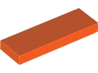Placa Lisa 1x3 Reddish Orange