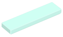 Placa Lisa 1x4 Light Aqua