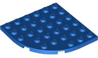 Placa Redonda de Canto 6x6 Azul