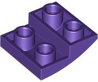 Inclinação curva 2x2 invertida Dark Purple