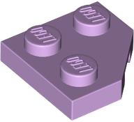 Placa com Canto Cortado 2x2 Lavender