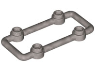 Barra 1x6x3 com 4 studs Flat Silver