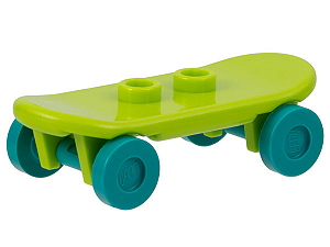 Skate Lego Verde Limão