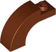 Arco 1 x 3 x 1 2/3 Topo Curvo Marrom