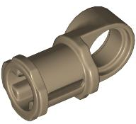 Conector Eixo-pino com Articulação Suave Bege Escuro