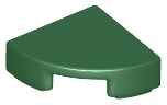 Placa redonda 1x1 de 1/4 Verde Escura