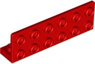 Suporte 1x6 - 2x6 Invertido com Recorte 1x4 Vermelho