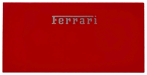 Placa Lisa 2x4 com Desenho da Ferrari Vermelha