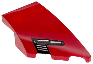 Cunha 4x2 Direita sem Pinos Vermelha com Desenho de Farol da Ferrari SF90