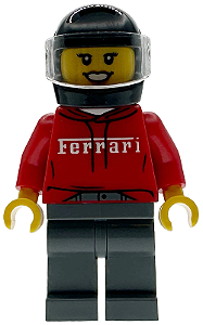 Minifigura Lego City - Piloto da Ferrari SF90 XX Stradale