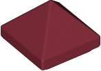 Inclinação quádupla 45 1x1x 2/3 Dark Red