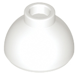 Tijolo Redondo 1 1/2x1 1/2x2/3 topo de cúpula Branco