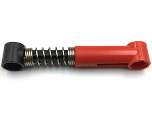 Amortecedor 6.5L - Mola Dura e Bobinas Apertadas nas Extremidades Vermelho