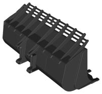 Pá de escavadeira 13x23 Preta