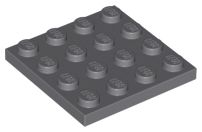 Placa 4x4 Cinza Escura