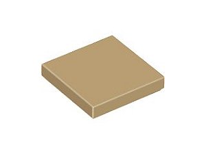 Placa Lisa 2x2 Bege Escura