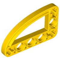 Viga 3x5 em Forma de L com Elipse de um quarto Fina Amarela