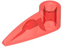 Dente com encaixe para eixo Translúcido Vermelho