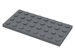 Placa 4x8 Cinza Escura