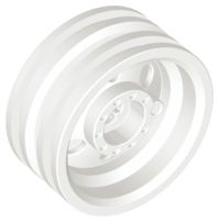 Roda 30mm D. x 14mm Branca