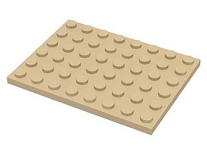 Placa 6x8 Bege