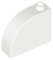 Tijolo Modificado 1x3x2 com curva no topo branco
