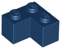 Tijolo 2x2 de Canto Azul Escuro