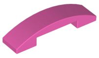 TIjolo Curvado 4x1 Cor de Rosa