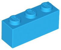 Tijolo 1x3 Dark Azure